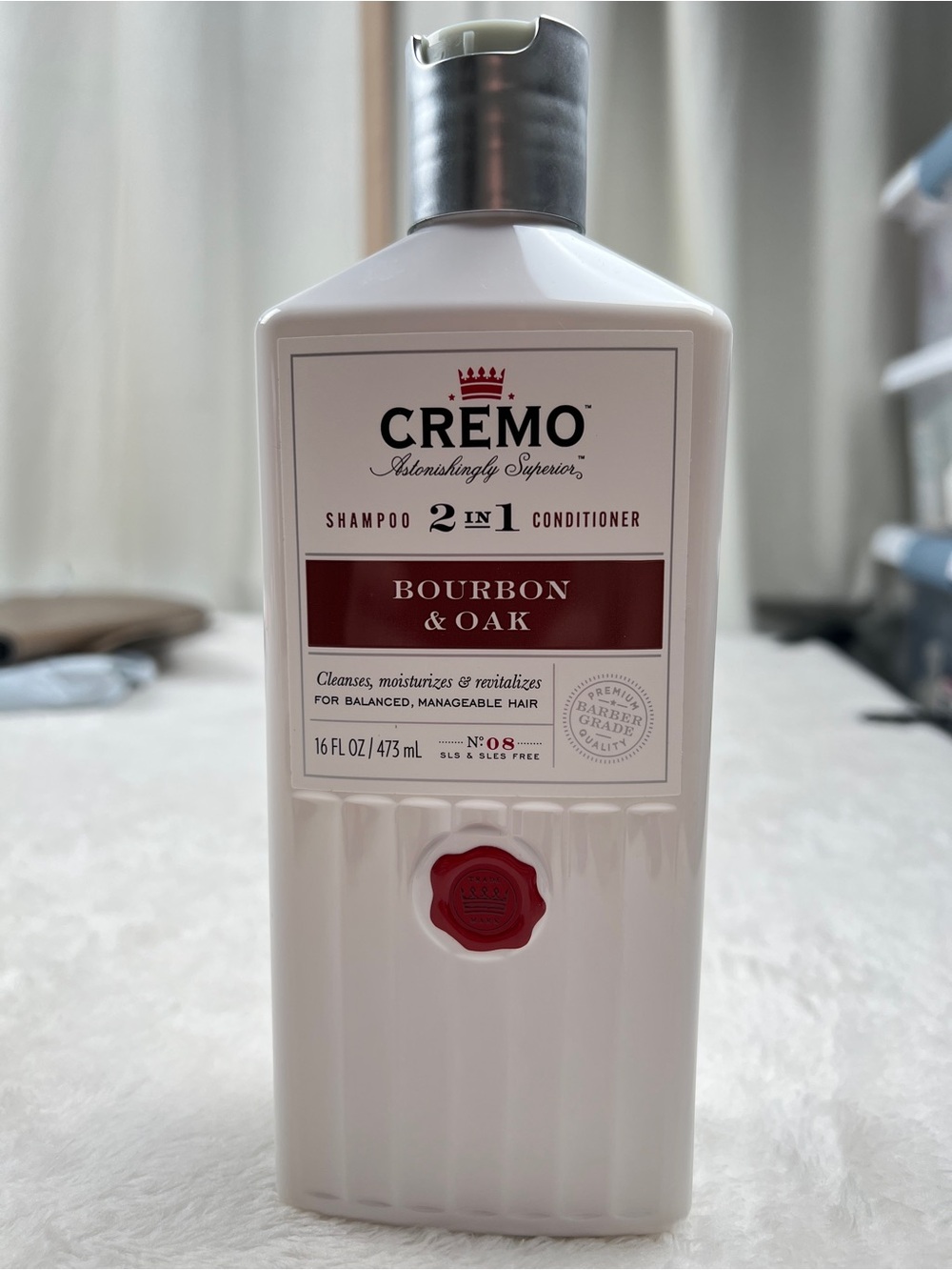 Cremo Bourbon & Oak 2-in-1 Shampoo Conditioner 16 oz 473ml NEW